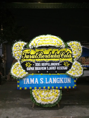 Papan Bunga Duka di Pelalawan